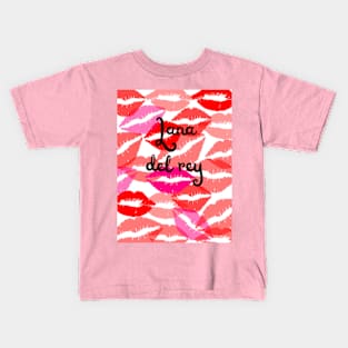 Lana Del Rey inspired kiss design Kids T-Shirt